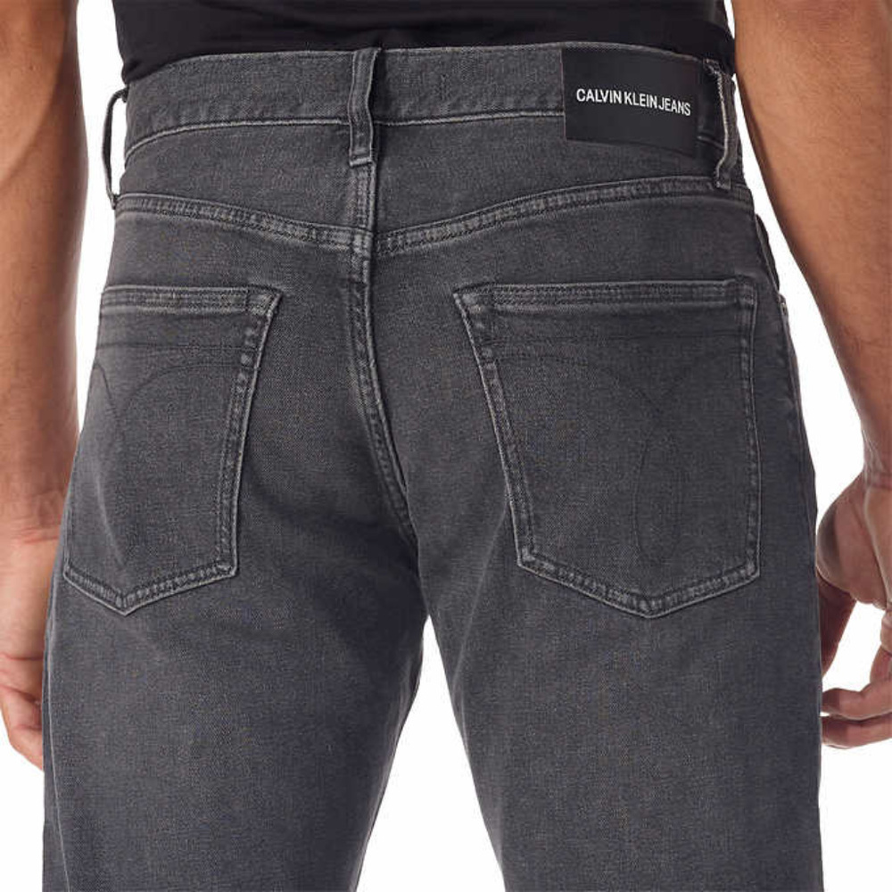 Calvin Klein Jeans Men's Straight Fit Jean Gray - Picture 4 of 5